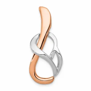 14 Two Tone Gold Omega Slide Pendant Reversible
