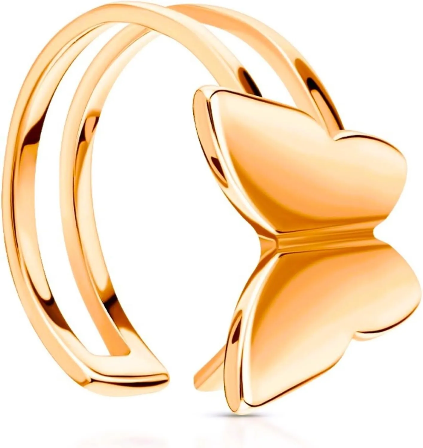 14K Gold Butterfly Ear Cuff  Non-Piercing Helix Earring, Elegant Party Wear Cuff, Jewelry for Women and Teens.