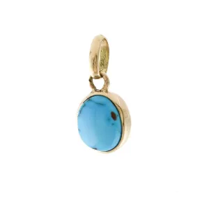 14k Petite Egyptian Turquoise Pendant