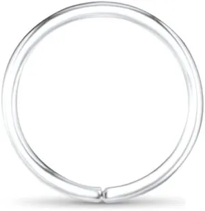 14k White Gold Nose Hoops Seamless Nose Rings 1/4" 9/32" 5/16" 3/8" 22G 20G 18G
