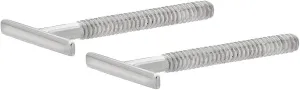14k Yellow White Gold Tiny LIne Bar Earrings for Her Second Piercing - Tin Studs Earring with SCREW BACK - Small Unique Jewelry for Women & Her - Hypoallergenic for Sensitive Ears
