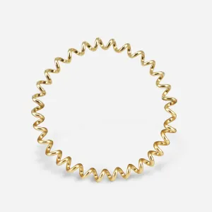 18K Gold Plated Swirl Bracelet