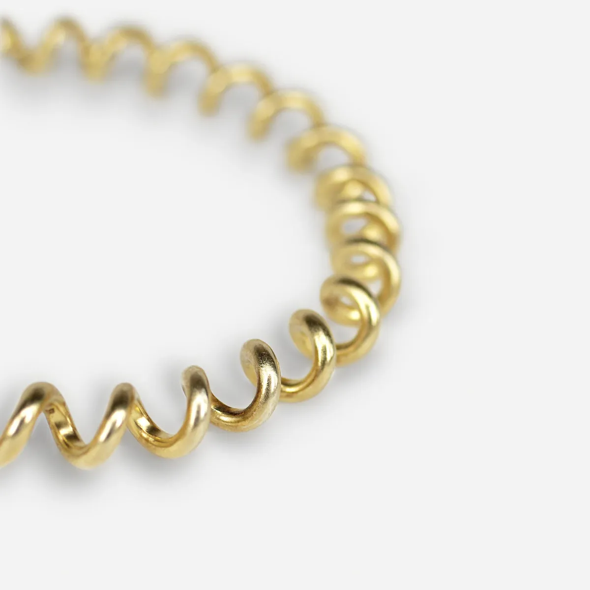 18K Gold Plated Swirl Bracelet