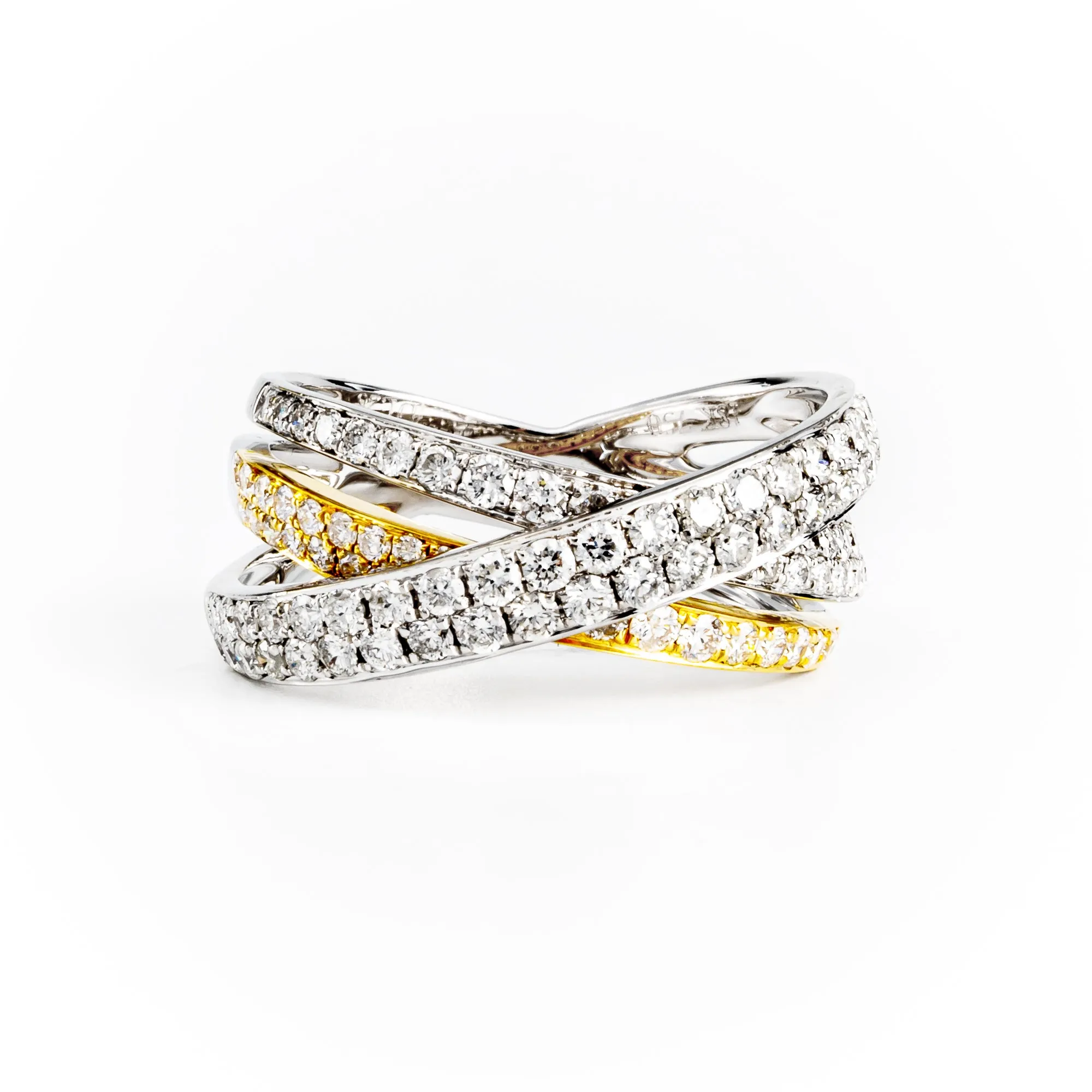 18K White & Yellow Gold Tdw. 1.28ct Diamond Ring - 20583088