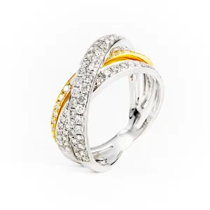 18K White & Yellow Gold Tdw. 1.28ct Diamond Ring - 20583088
