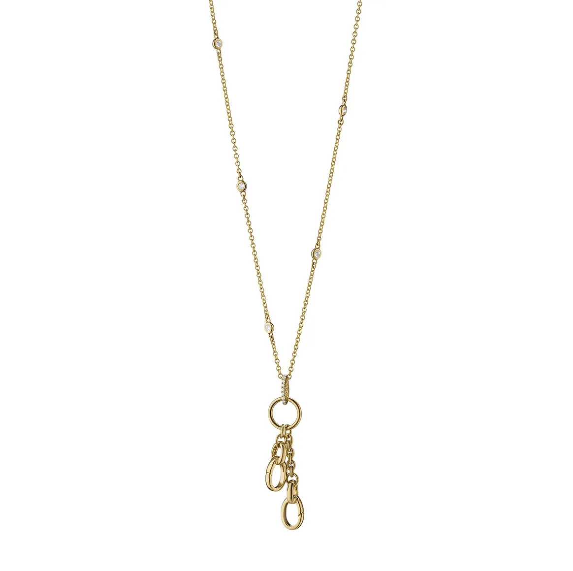 18" "Design Your Own" Small Charm Chain Necklace with Diamonds