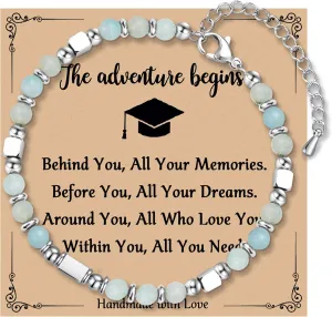 2025 Graduation Gifts for HerGraduation Bracelet with Unique Cap Gift Box for Friend Daughter Sister Granddaughter
