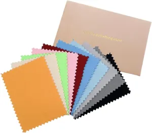 25Pcs 6.5x10cm/2.56x4 inch Jewelry Cleaning Cloth Double-Sided Small Polishing Clothes for Sterling Silver Gold Platinum Keeps Jewelry Clean and Shiny (Random Color)