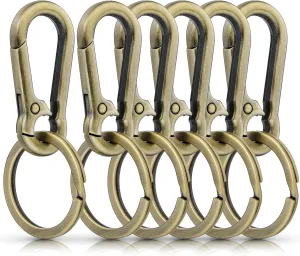 6pcs Metal Keyring Key Chain Key Ring KeyChains Clip Key Chain Organizer for Home, Car, Key Finder