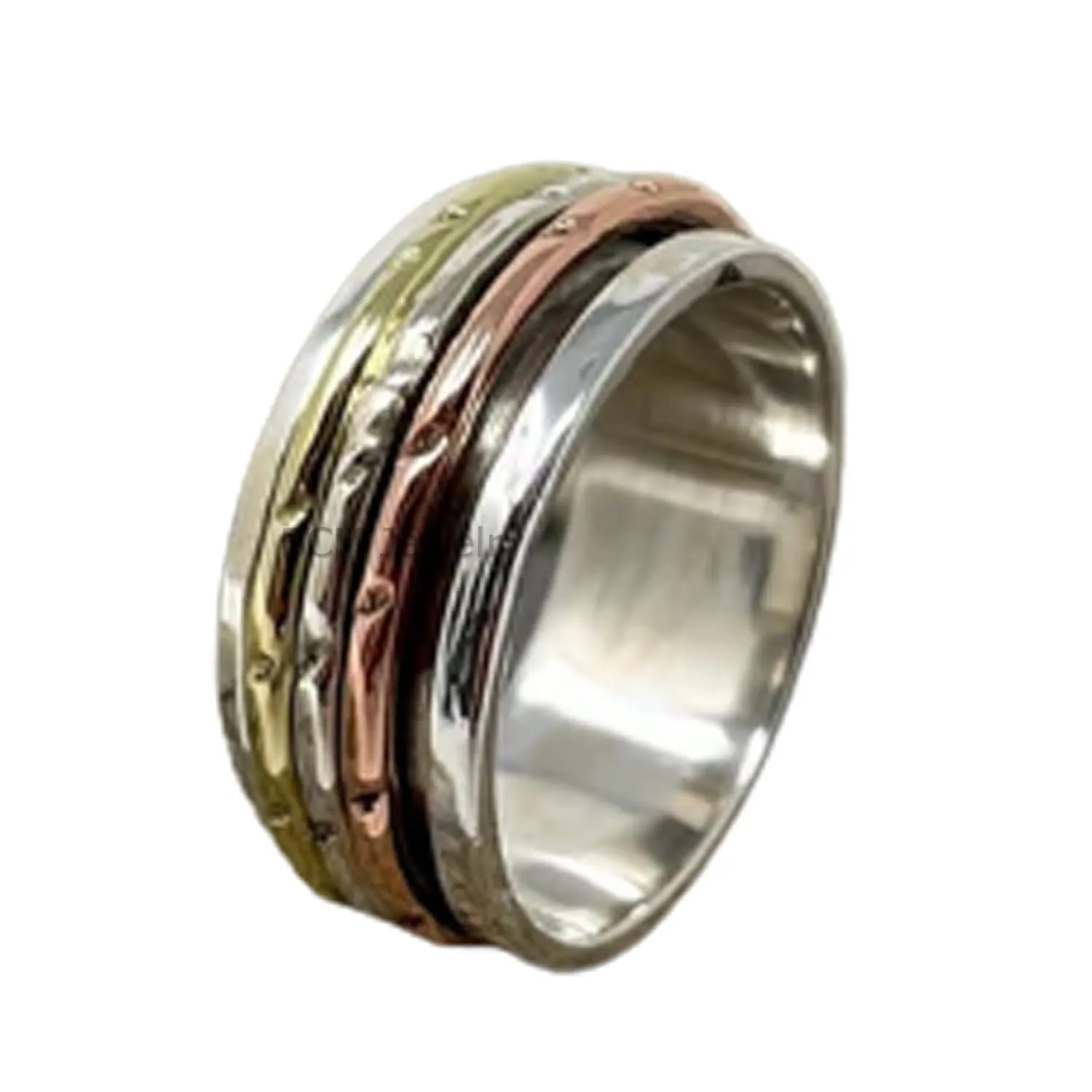 925 Sterling Silver Meditation Spinner Ring, Anxiety Ring For Men, Women & Girls, Worry, Thumb, Yoga Ring, handmade Ring, Christmas Gift (US Ring size 6)
