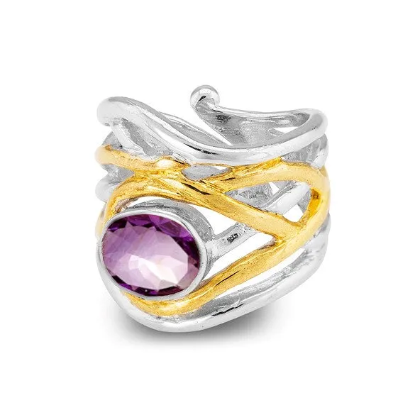 Adjustable Mayhem Ring in various gemstones