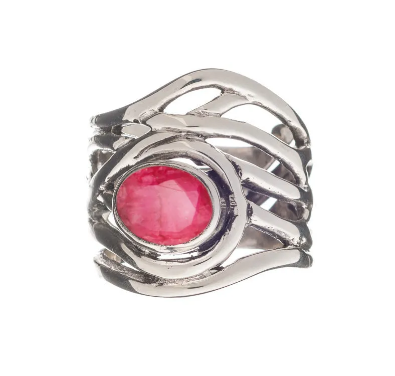 Adjustable Mayhem Ring in various gemstones