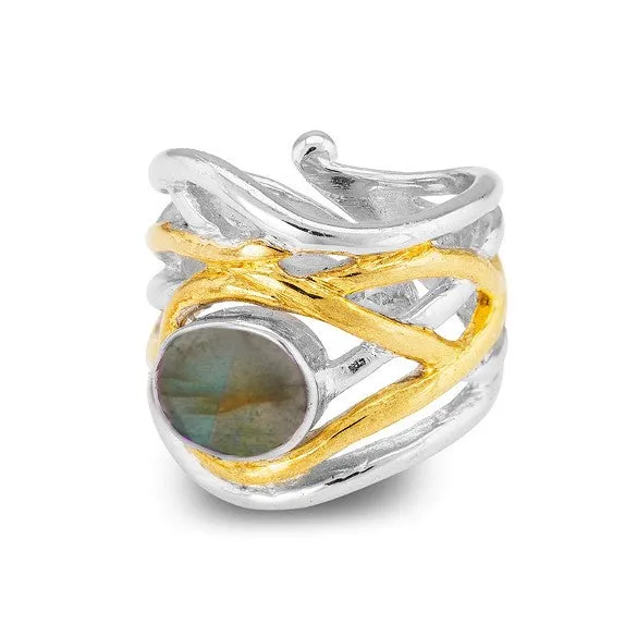 Adjustable Mayhem Ring in various gemstones
