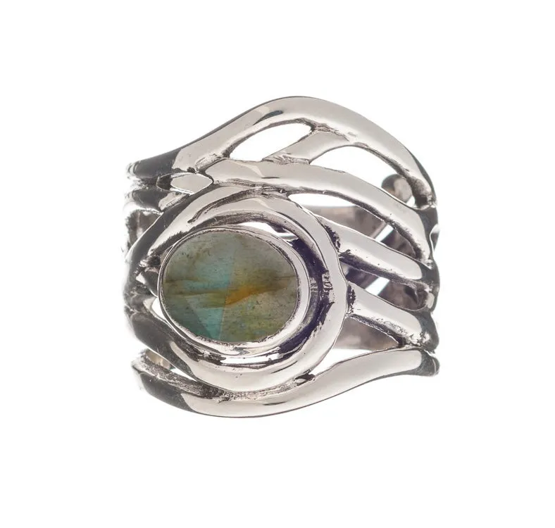 Adjustable Mayhem Ring in various gemstones