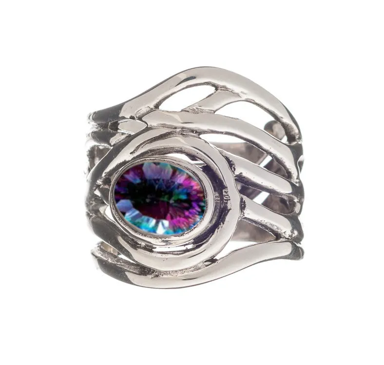 Adjustable Mayhem Ring in various gemstones
