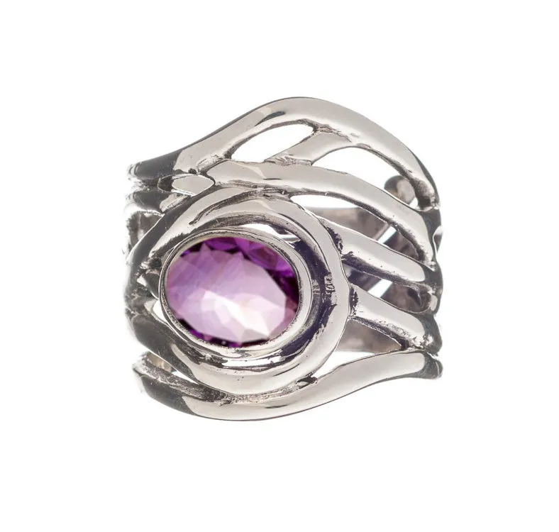 Adjustable Mayhem Ring in various gemstones