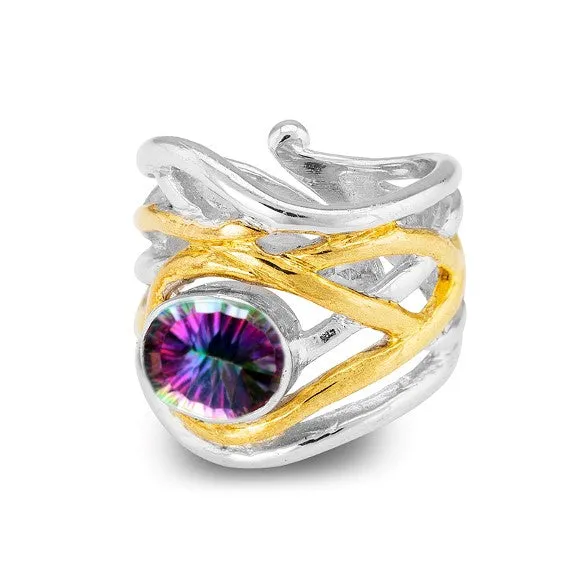Adjustable Mayhem Ring in various gemstones