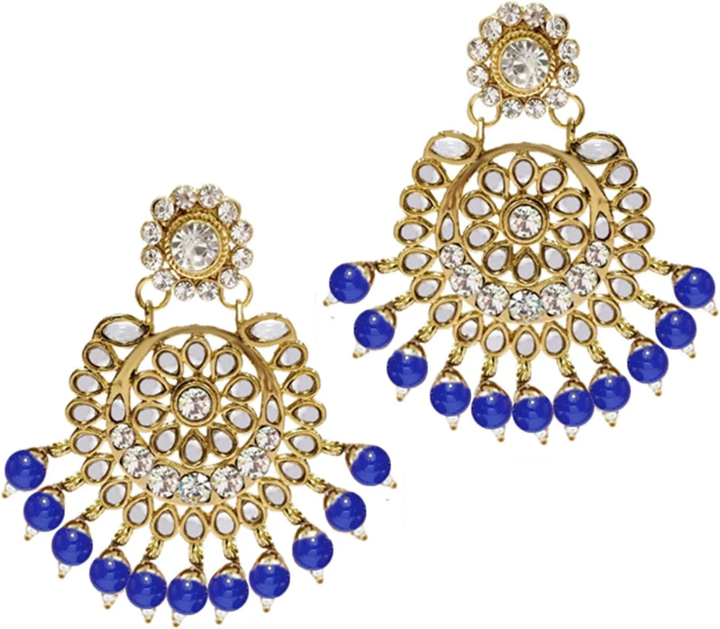 Aheli Elegant Wedding Party Wear Faux Kundan Studded Short Necklace Earrings with Maang Tikka Set Indian Ethnic Bollywood Fashion Jewelry Gift for Women