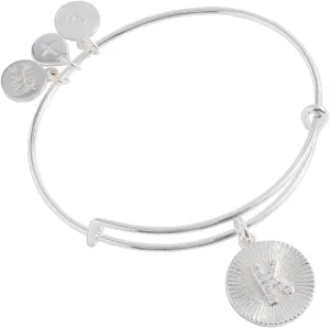 Alex and Ani Initial Pave Starburst Bangle