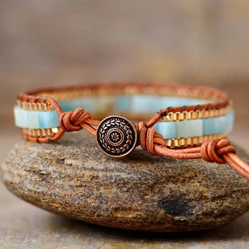 Amazonite Cuff Bracelet