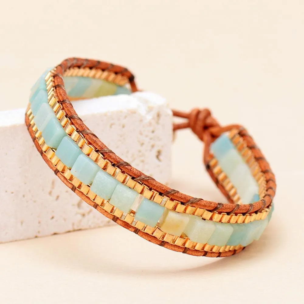 Amazonite Cuff Bracelet