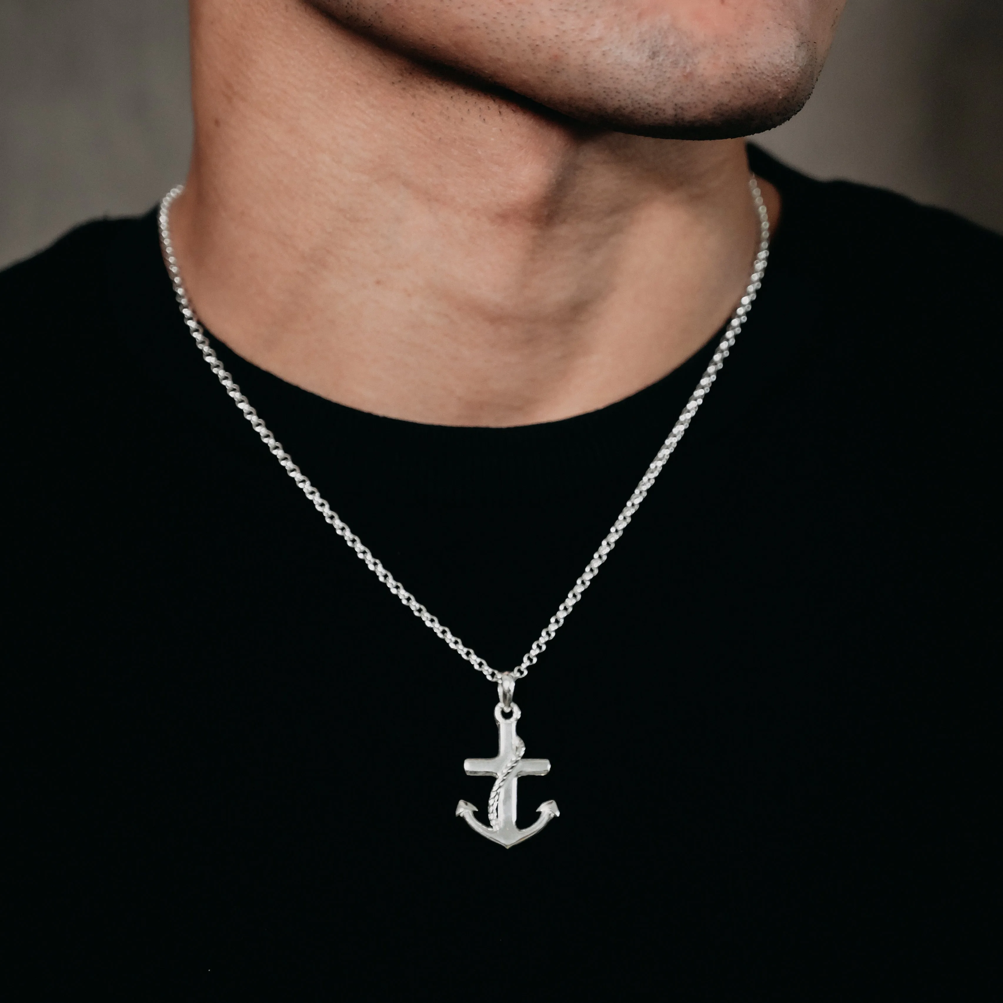 Anchor Pendant (Silver)