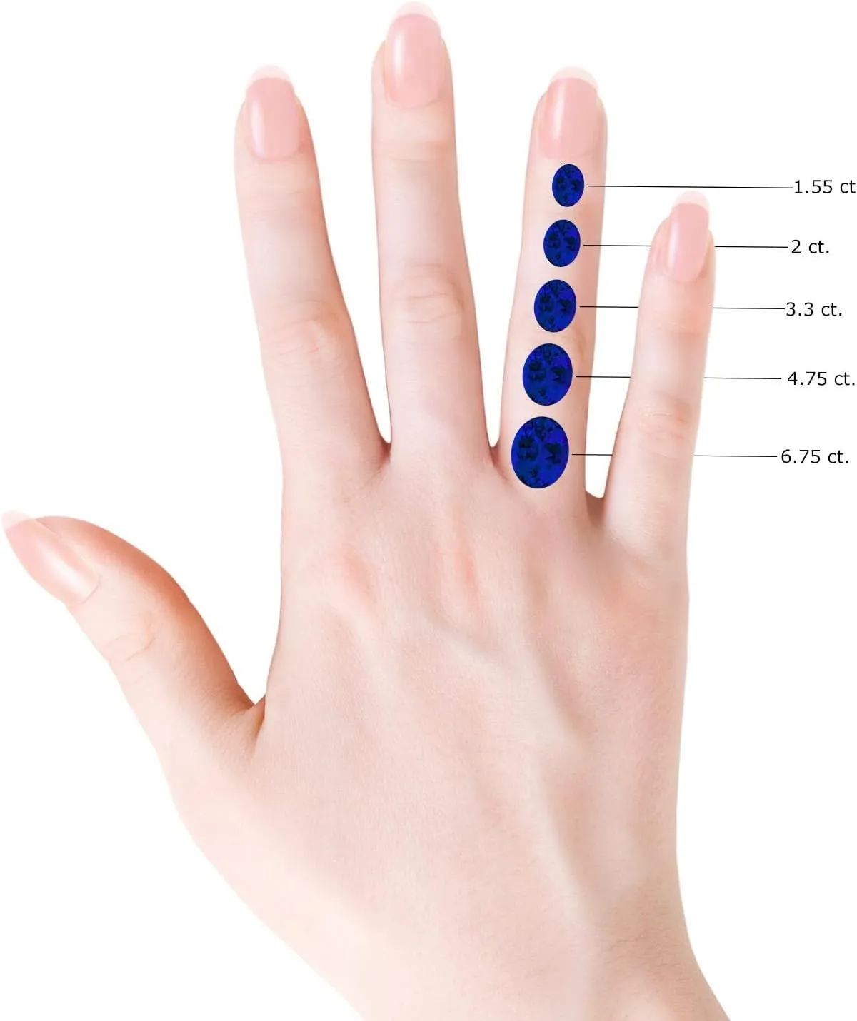 Angara Lab Grown Oval Blue Sapphire Three Stone Pendant in 14K Solid Gold/Platinum | September Birthstone, Birthday, Engagement, Anniversary, Wedding Jewelry Gift for Women