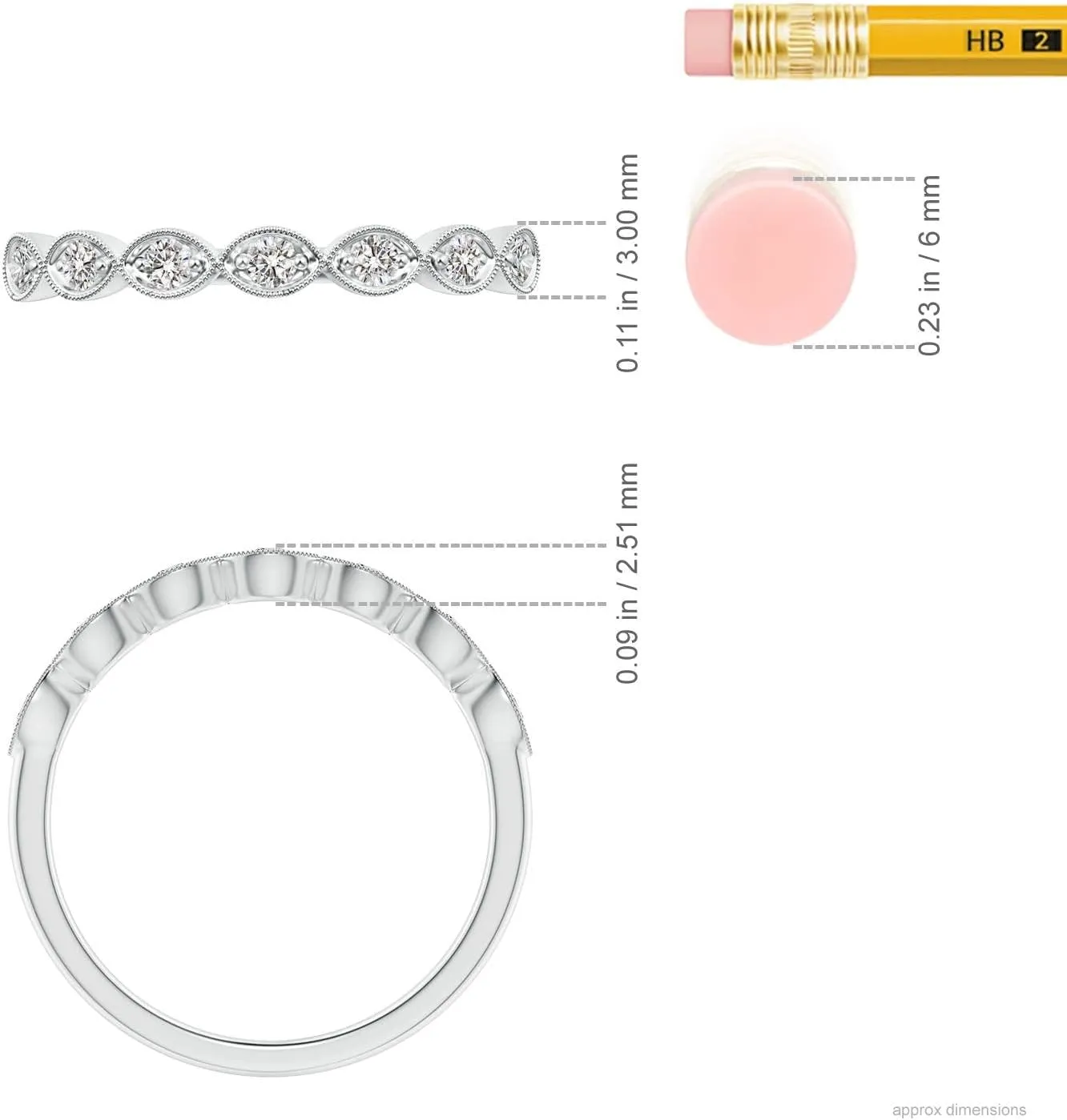 Angara Natural Diamond Classic Ring for Women in 14K Solid Gold | April Birthstone, Birthday, Engagement, Anniversary, Wedding Jewelry Gift for Women
