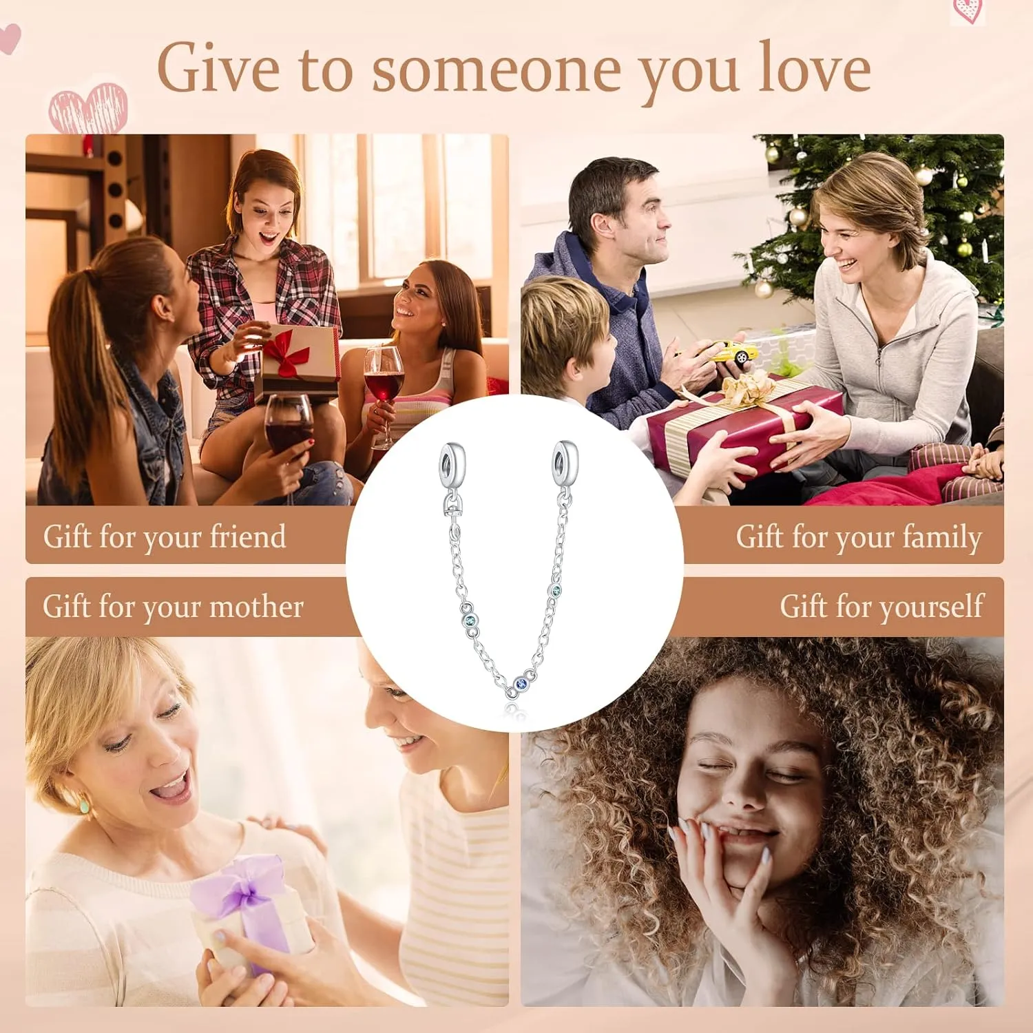 Annmors 925 Sterling Silver Charms fit Bracelets Necklaces Ocean Animal Beads with 5A Cubic Zirconia Christmas Mother's Day Gift Charms for Women