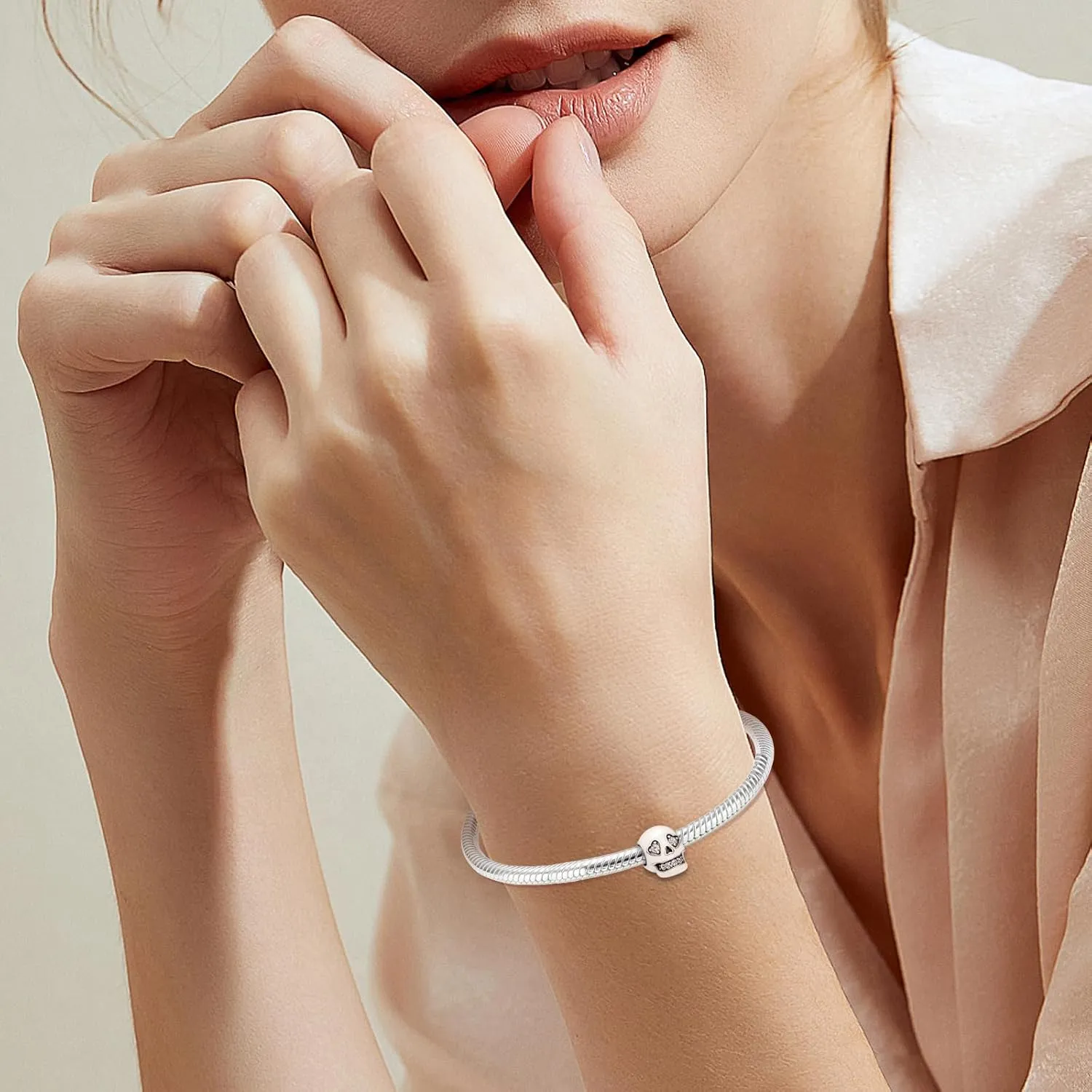 Annmors Christmas Santa Halloween Pumpkin Charms 925 Sterling Silver Charms fit Bracelet Necklace Dangle with 5A Cubic Zirconia Christmas Valentine Mother's Day Gift for Women