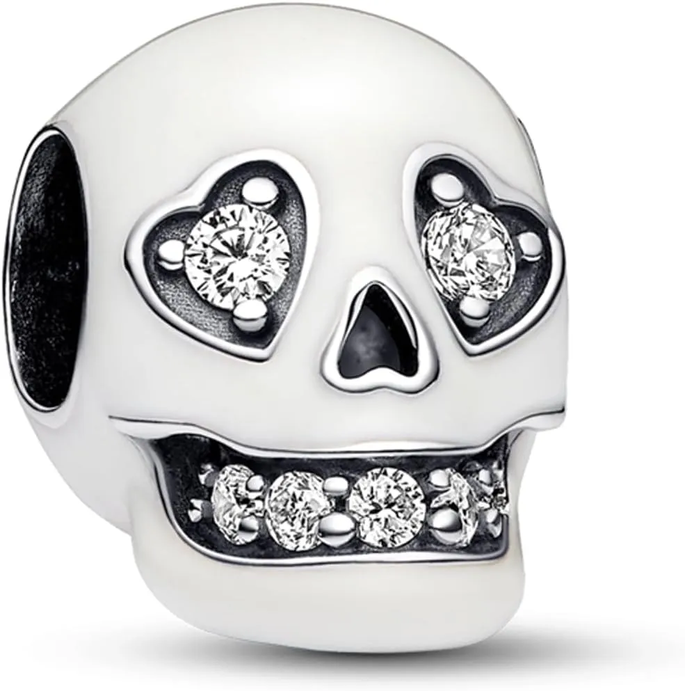 Annmors Christmas Santa Halloween Pumpkin Charms 925 Sterling Silver Charms fit Bracelet Necklace Dangle with 5A Cubic Zirconia Christmas Valentine Mother's Day Gift for Women