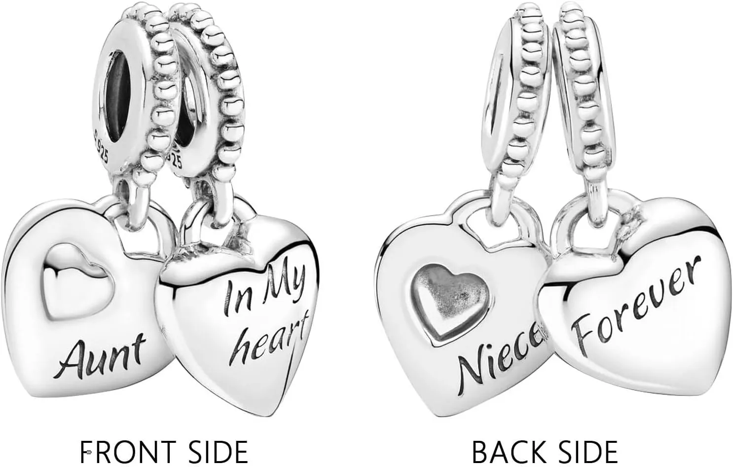 Annmors Family Charm Love your Dad Mon Sister Infinity Charm fits Bracelets, 925 Sterling Silver-Lucky Charm for Woman Pendant Bead, Jewelry Beads Gifts for Family Women Bracelet&Necklace