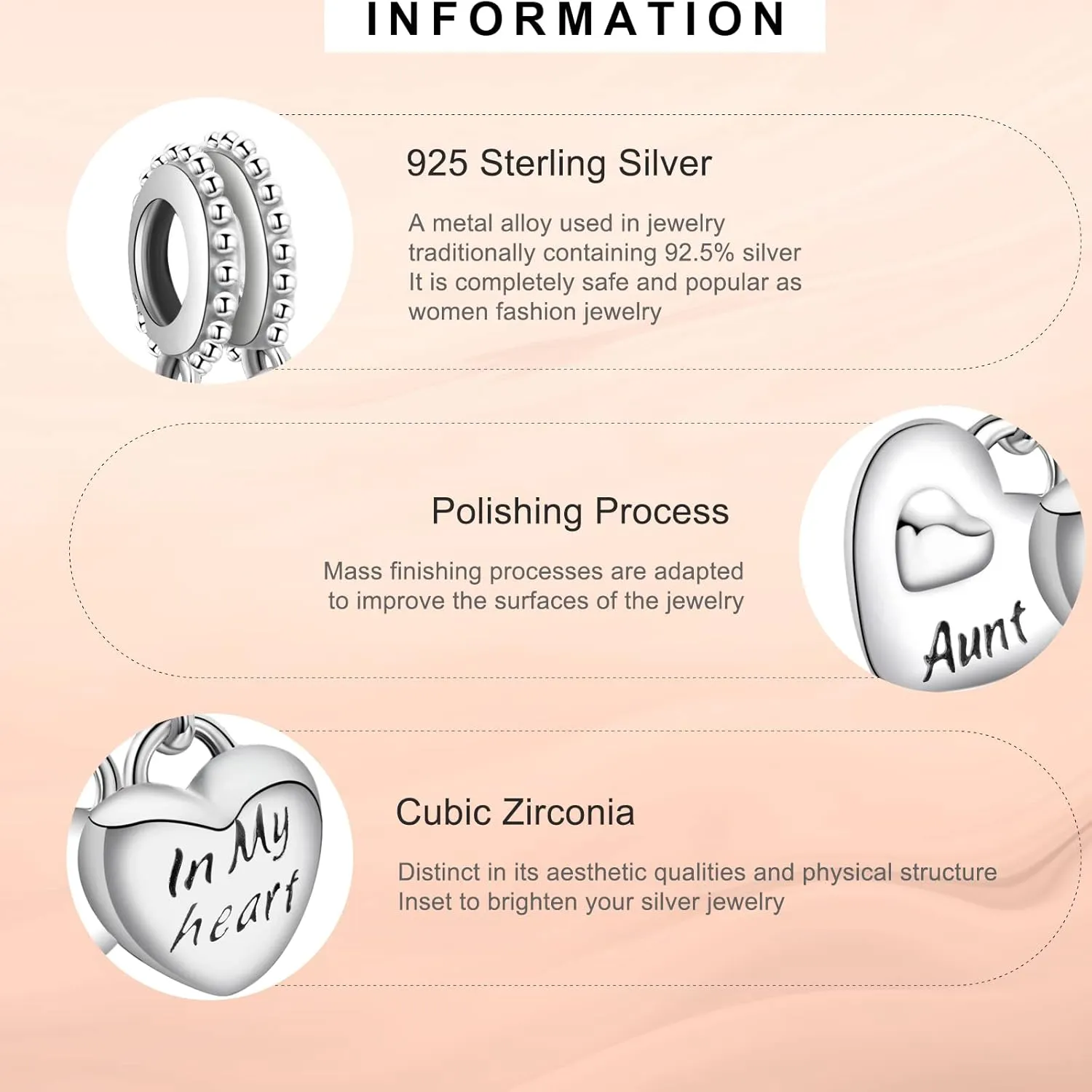 Annmors Family Charm Love your Dad Mon Sister Infinity Charm fits Bracelets, 925 Sterling Silver-Lucky Charm for Woman Pendant Bead, Jewelry Beads Gifts for Family Women Bracelet&Necklace