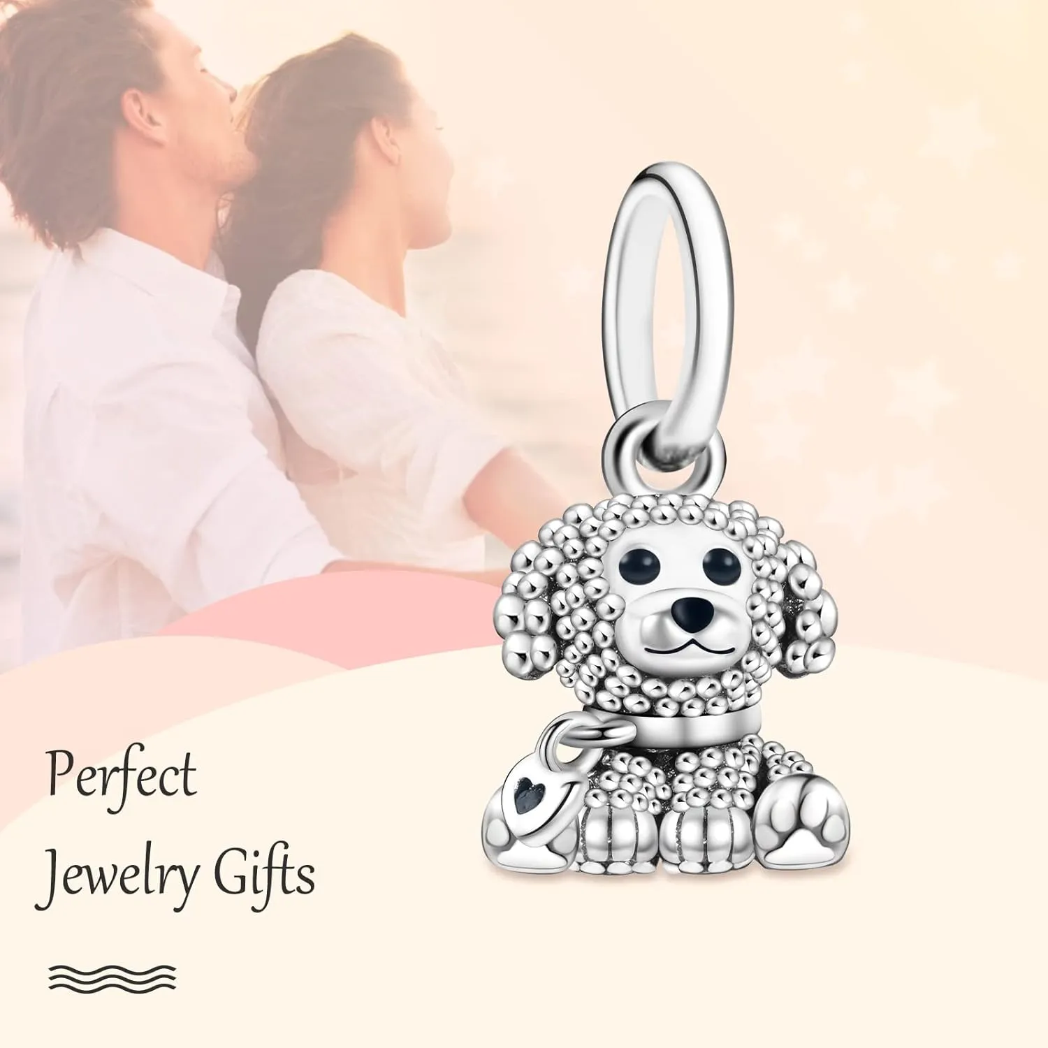 Annmors Jewelry Animals Charms for Woman-925 Sterling Silver Dangle Pendant Bead with Cubic Zirconia,Jewelry Beads DIY Gifts for Women Bracelet & Necklace