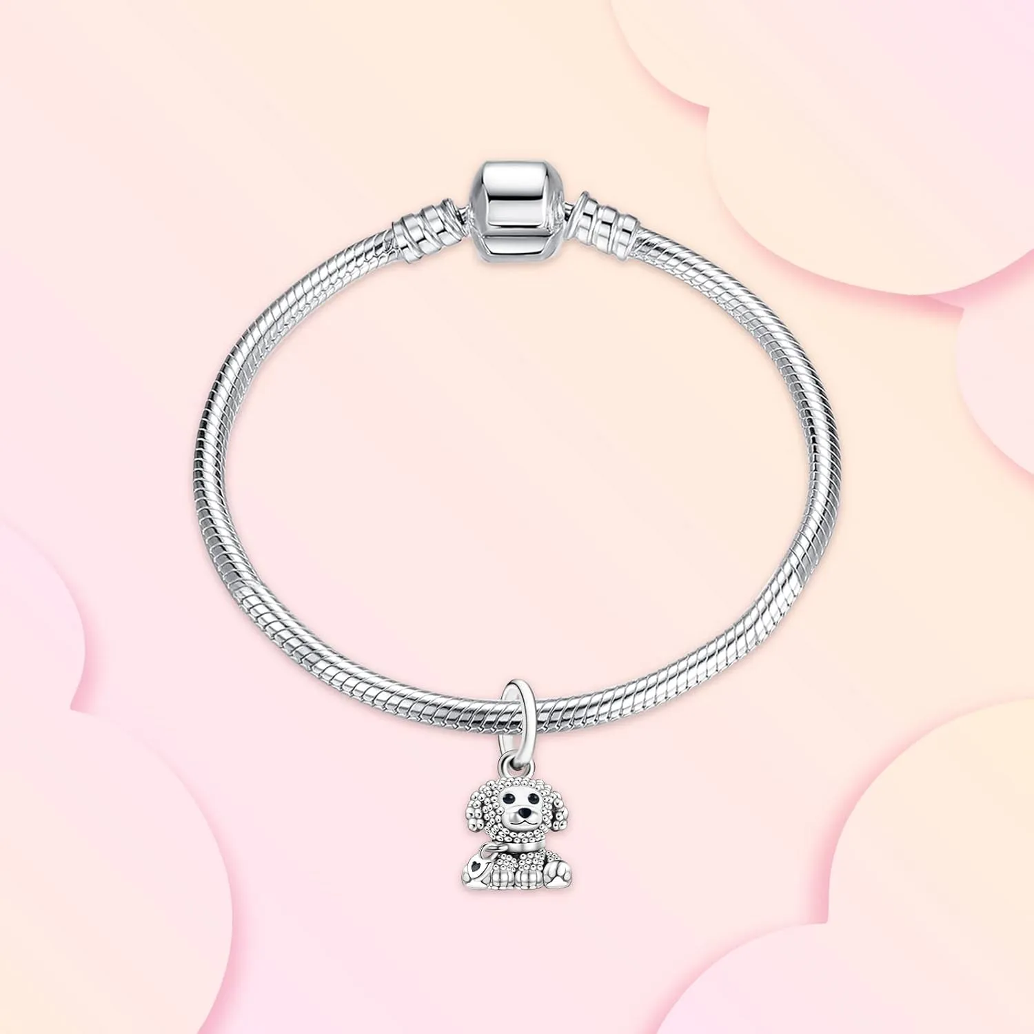 Annmors Jewelry Animals Charms for Woman-925 Sterling Silver Dangle Pendant Bead with Cubic Zirconia,Jewelry Beads DIY Gifts for Women Bracelet & Necklace