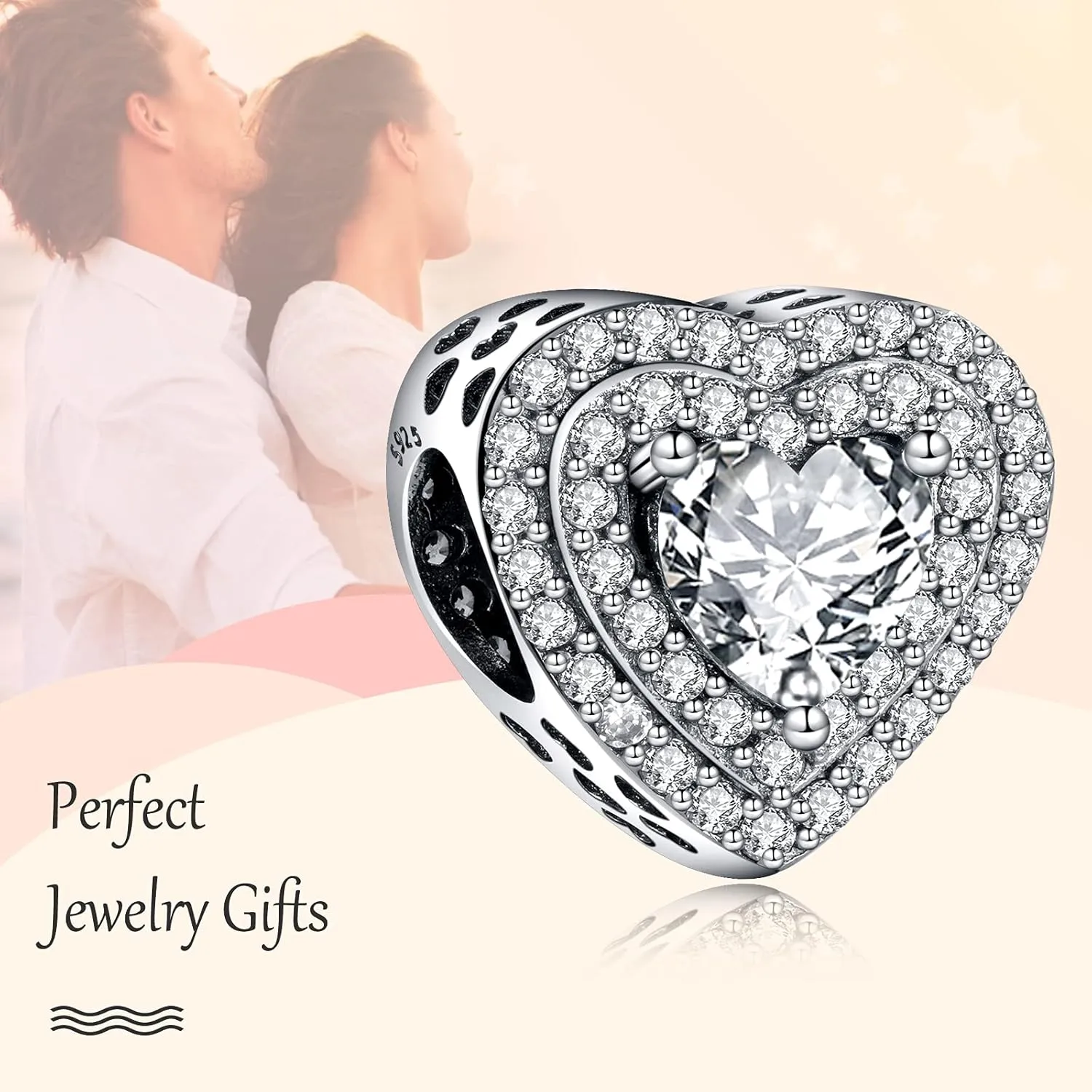 Annmors Jewelry Birthday Charms for Woman-925 Sterling Silver Dangle Pendant Bead with Cubic Zirconia,Jewelry Beads DIY Gifts for Women Bracelet & Necklace