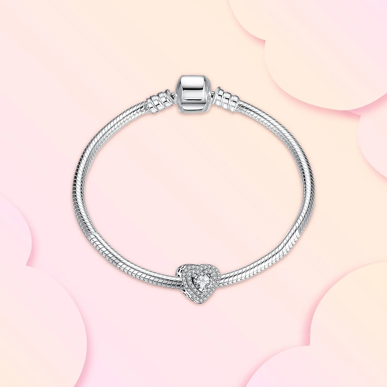 Annmors Jewelry Birthday Charms for Woman-925 Sterling Silver Dangle Pendant Bead with Cubic Zirconia,Jewelry Beads DIY Gifts for Women Bracelet & Necklace