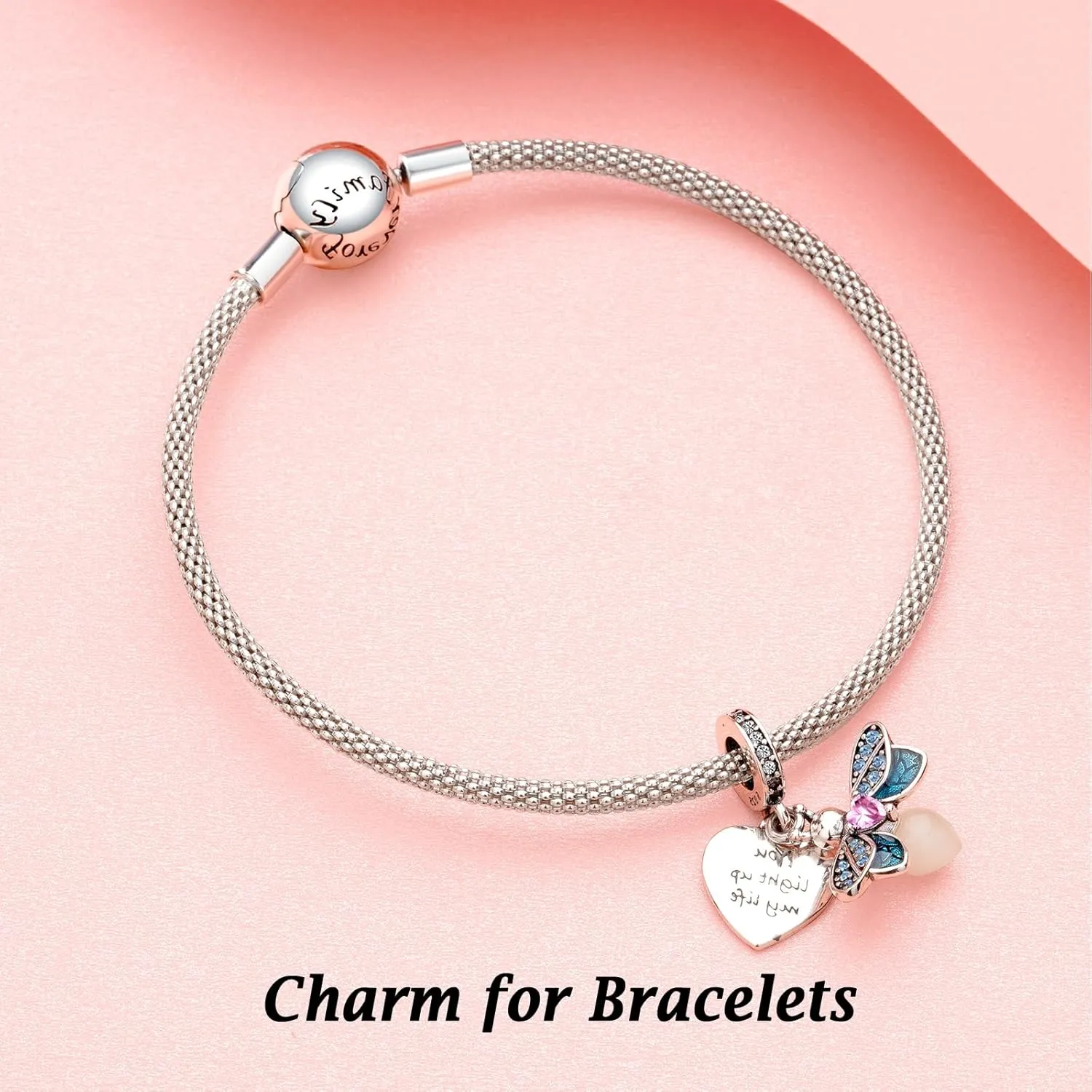 Annmors Jewelry Love Heart Charms for Woman-925 Sterling Silver Dangle Pendant Bead with Cubic Zirconia,Jewelry Beads DIY Gifts for Women Bracelet & Necklace