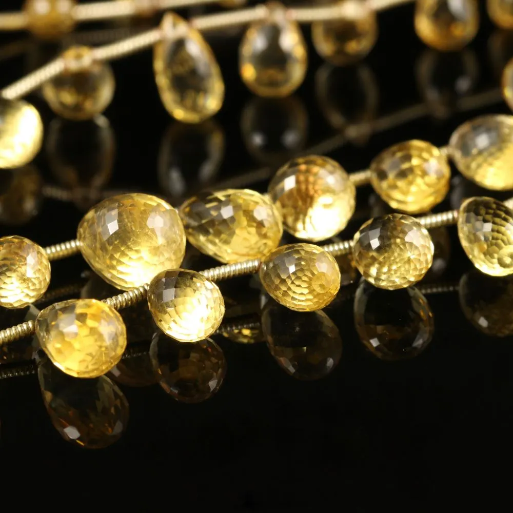 Antique Victorian Citrine Necklace Silver Circa 1880