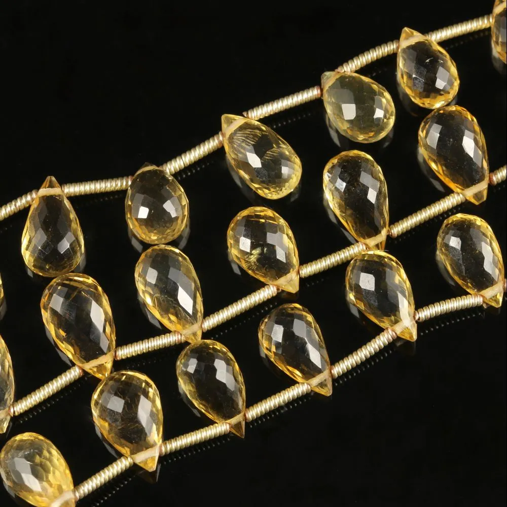 Antique Victorian Citrine Necklace Silver Circa 1880