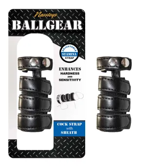 Ballgear Cock Strap with Shealth Black
