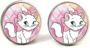 Beautiful Unique Cats Charms Cufflinks Glass Art Photo Jewelry Birthday Festival Gift Beautiful Gift