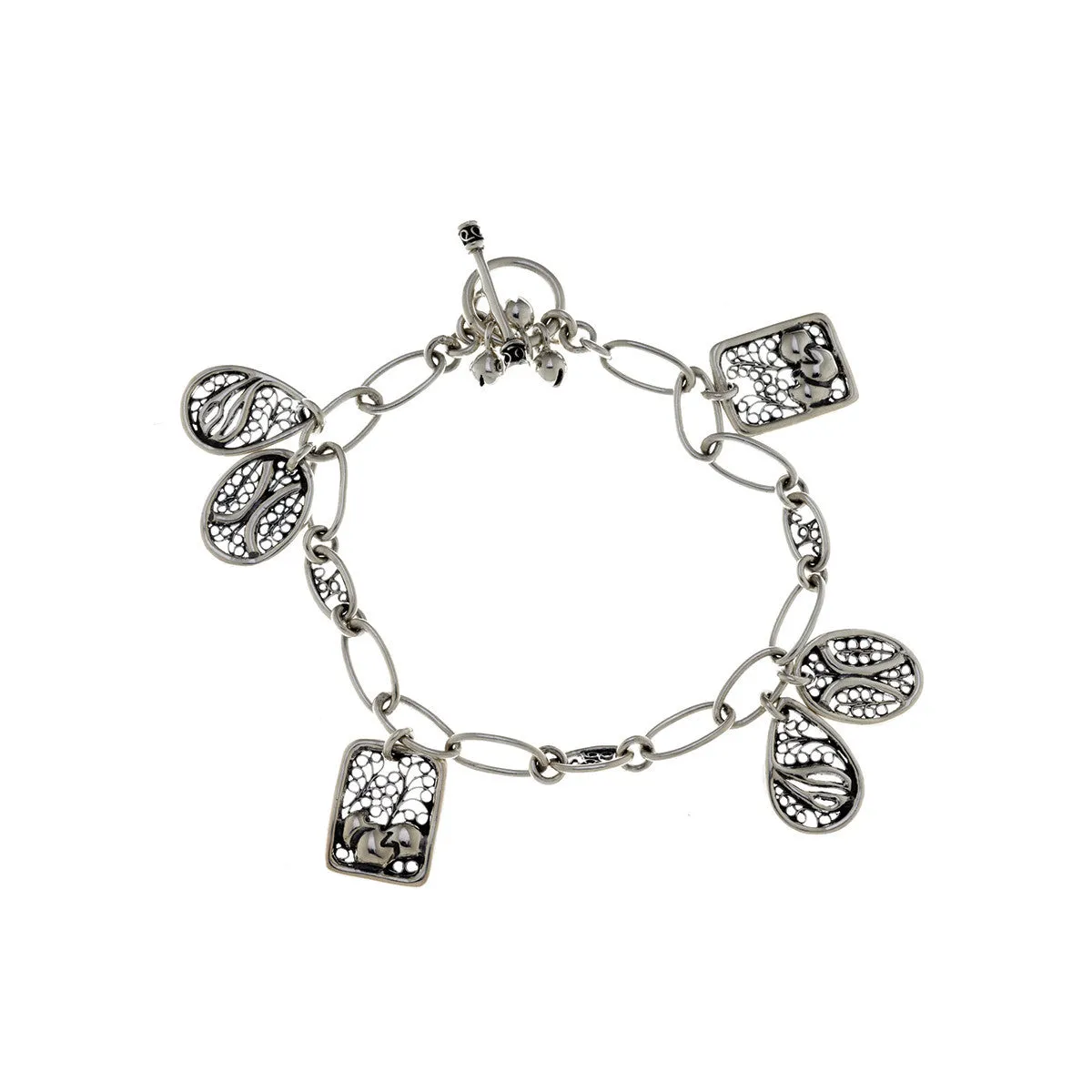 Belle Nouveau Sterling Silver Charm Bracelet