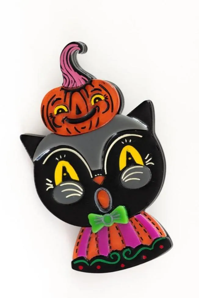 Black Cat & Kinny Brooch by Lipstick & Chrome x Johanna Parker