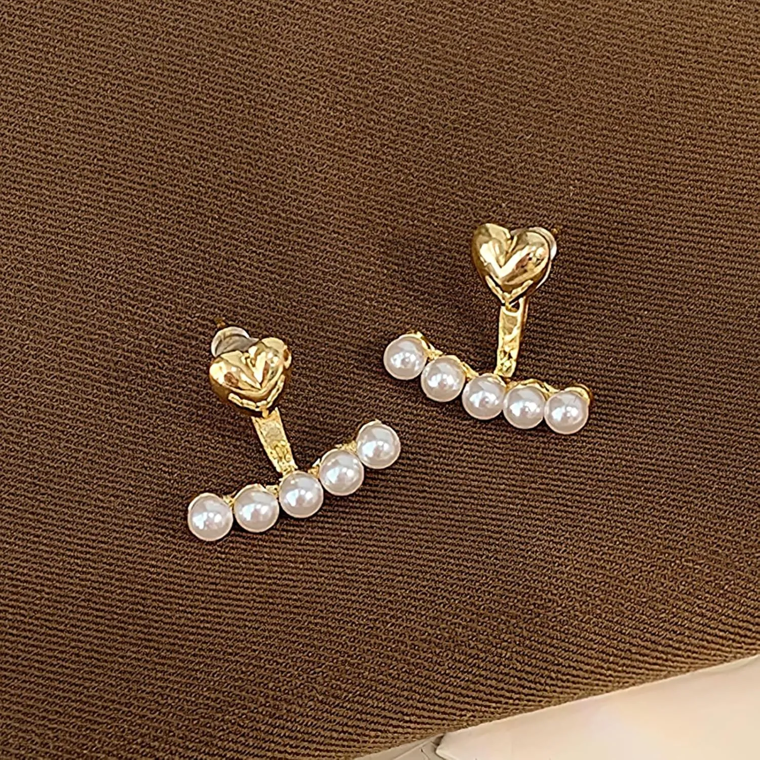 Boho CZ Ear Jacket Earrings for Women 14K Gold Plated Sterling Silver Bling Shiny Flower CZ Dangle Earring Front Back Tassel Drop Stud Earring Wedding Christmas Jewelry Gift