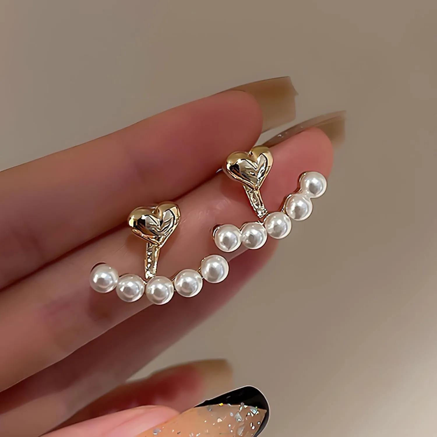 Boho CZ Ear Jacket Earrings for Women 14K Gold Plated Sterling Silver Bling Shiny Flower CZ Dangle Earring Front Back Tassel Drop Stud Earring Wedding Christmas Jewelry Gift