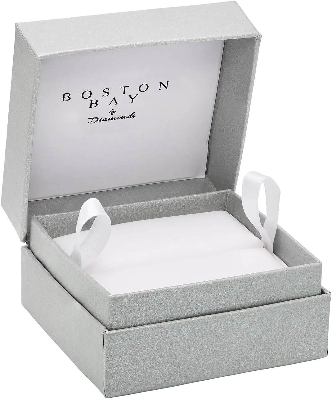 Boston Bay Diamonds Diamond Stacking or Anniversary Band Ring in 14K Yellow Gold or Rhodium Plated.925 Sterling Silver - Choice of Style & Metal