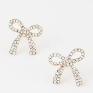 Bow Crystal Earrings