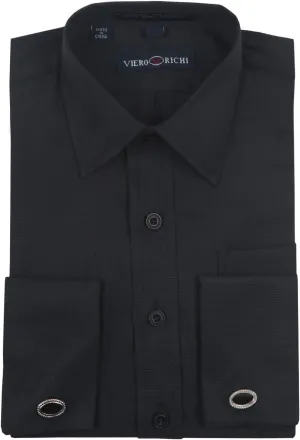 Boys French Cuff Dress Shirt Regular & Husky Sizes (Cufflinks Included)