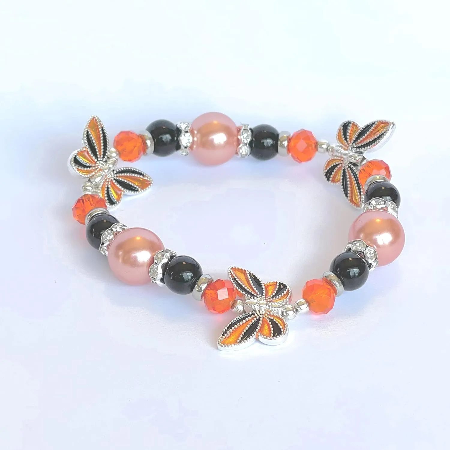 Butterfly Bracelet - Butterfly Jewelry Gift For Women Girls - Butterfly Lovers Gift Stretch Bangle